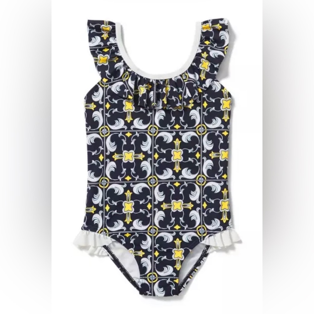 Janie and Jack side ruffle detail one piece swimsuit for baby